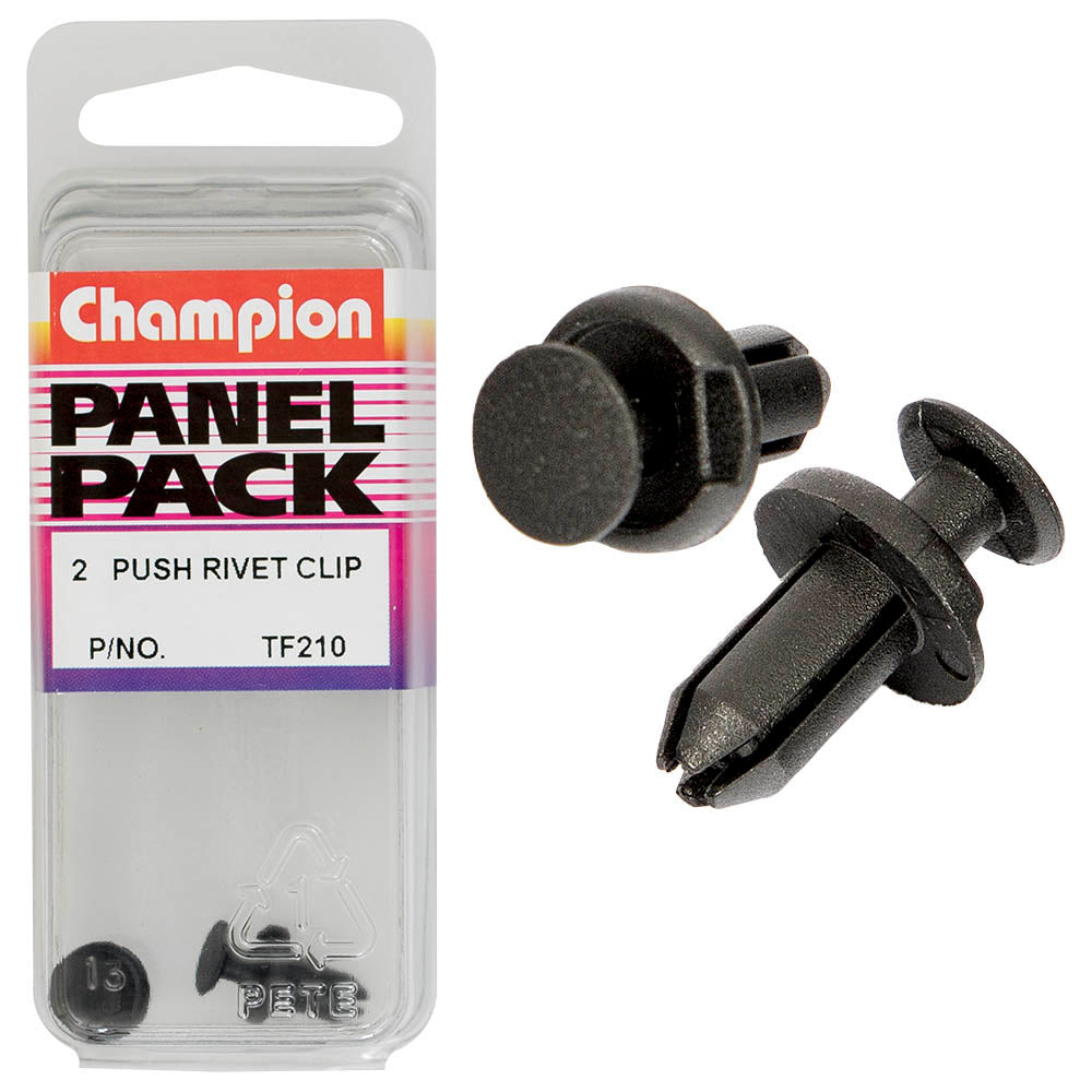 Champion Push Rivet Black 9.8mm(L) 9.7mm(HD) 2pk – Engineers Collective