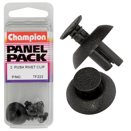 Champion Scrivet Black 8mm(L) 7mm(Hole) 18mm(HD) 2pk | ISL