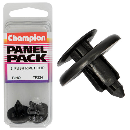 Champion Push Rivet Black 8mm(L) 7mm(Hole) 20mm(HD) 2pk | ISL