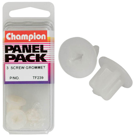 Champion Screw Grommet Clear 11.2mm(L) 15.8mm(HD) 3pk | ISL