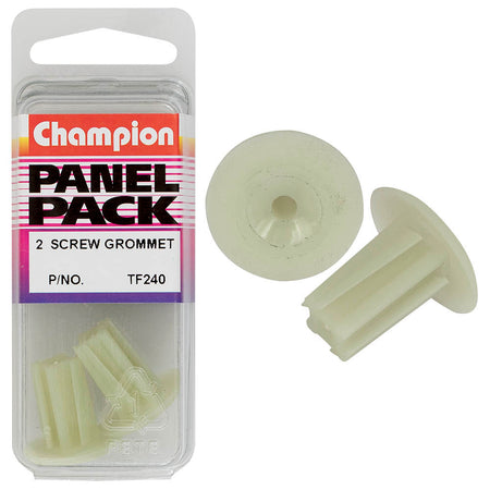 Champion Screw Grommet Clear 22mm(W) 20mm(L) 12mm(Hole) 2pk | ISL
