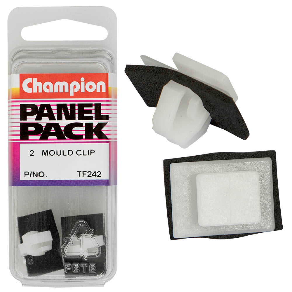 Champion Mould Clip Clear Head 10x12mm(Top)14x20mm(Bott) 2pk | ISL