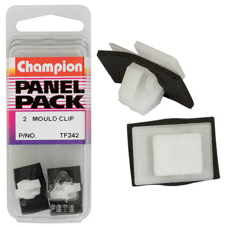 Champion Mould Clip Clear Head 10x12mm(Top)14x20mm(Bott) 2pk | ISL