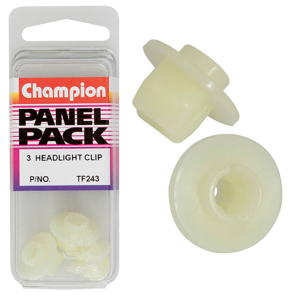Champion Hdlight Clip Clear 8mm(L)9mm(Hole)17mm(SquareHD)3pk | ISL