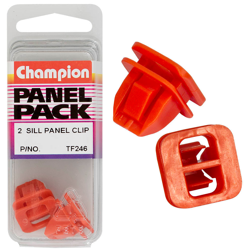 Champion Sill Panel Clip Red 13.6x9mm(Hole)17.9x17.9(HD) 2pk | ISL