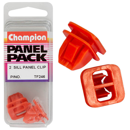 Champion Sill Panel Clip Red 13.6x9mm(Hole)17.9x17.9(HD) 2pk | ISL