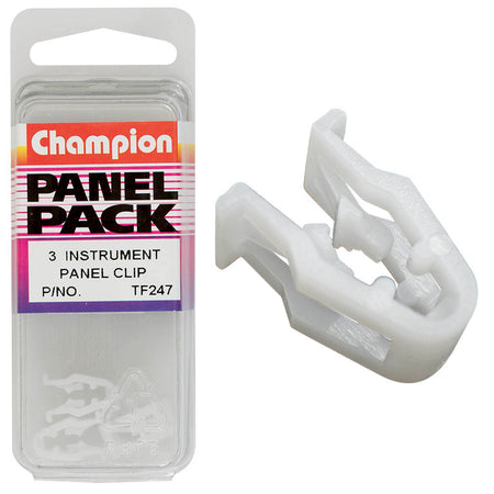 Champion Instrument Panel Clip White 3pk | ISL