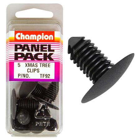 Champion Xmas Tree Clips Black 21mm(L)10mm(Hole)25mm(HD) 5pk | ISL