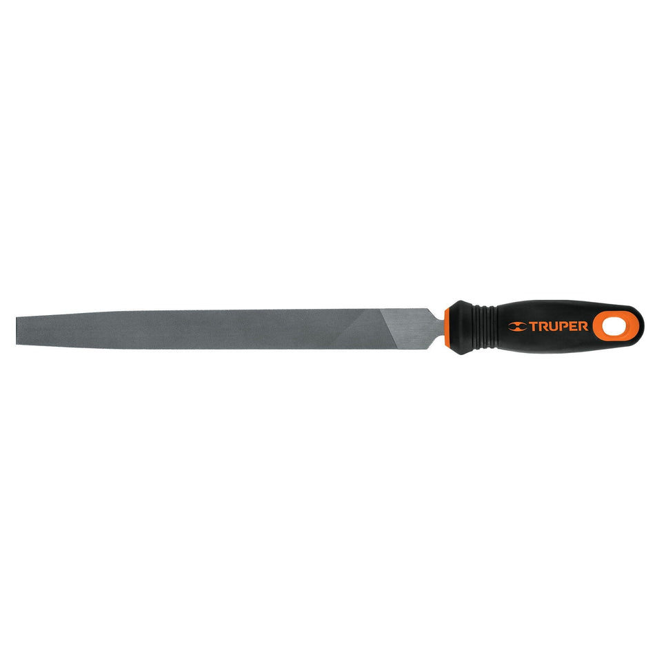 Truper Flat Smooth Cut File 250mm with handle