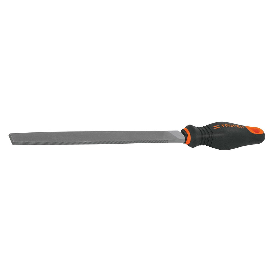 Truper Flat Smooth Cut File 200mm with handle