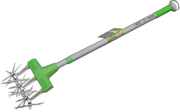 Freund rolling cultivator with telescopic steel handle and removable aluminium wheel tines
