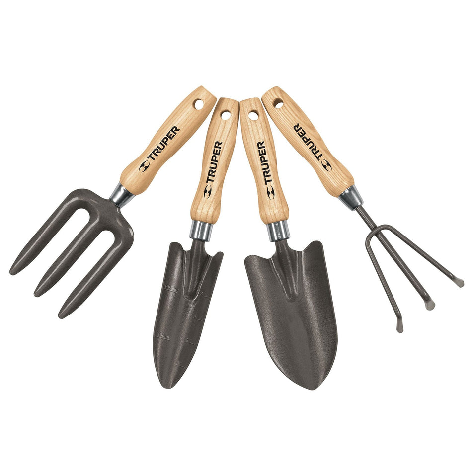 Truper Garden Hand Trowel Set in Colour Box 4-pce