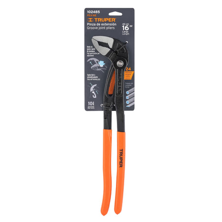 Truper Groove Joint Multigrip Pliers 400mm | Hobeca
