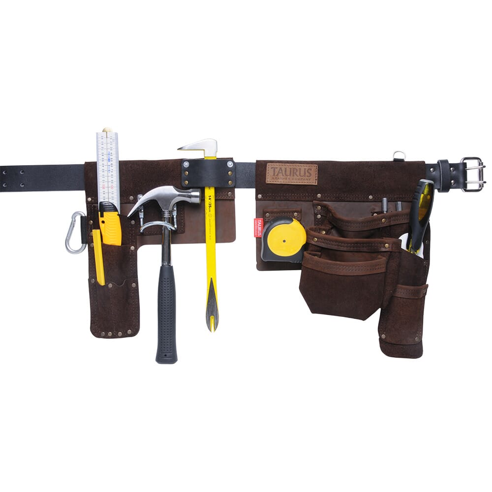Taurus Leather Heavy Duty Hipster Split Apron L/H Brown | Hobeca
