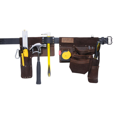 Taurus Leather Heavy Duty Hipster Split Apron L/H Brown | Hobeca