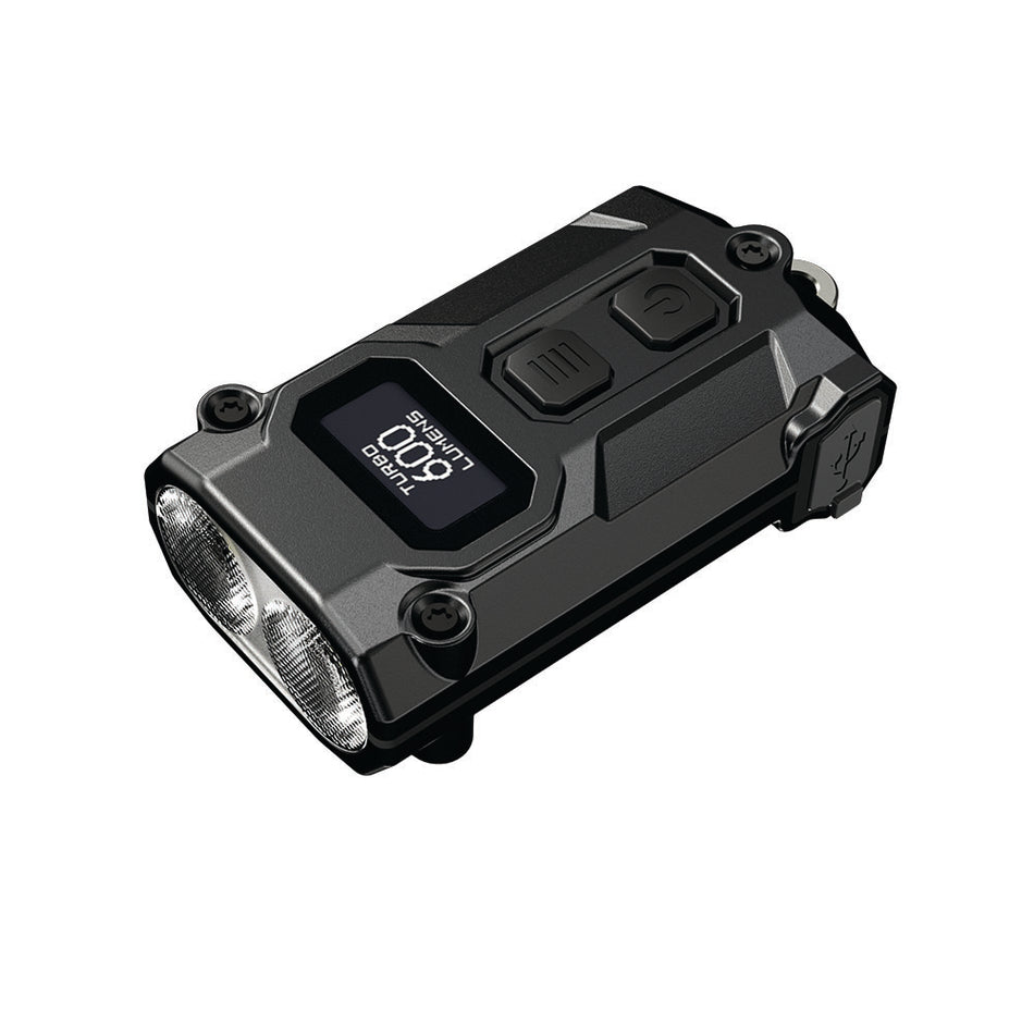 Nitecore 600 Lumen Usb-C Rechargeable Keychain Flashlight Black