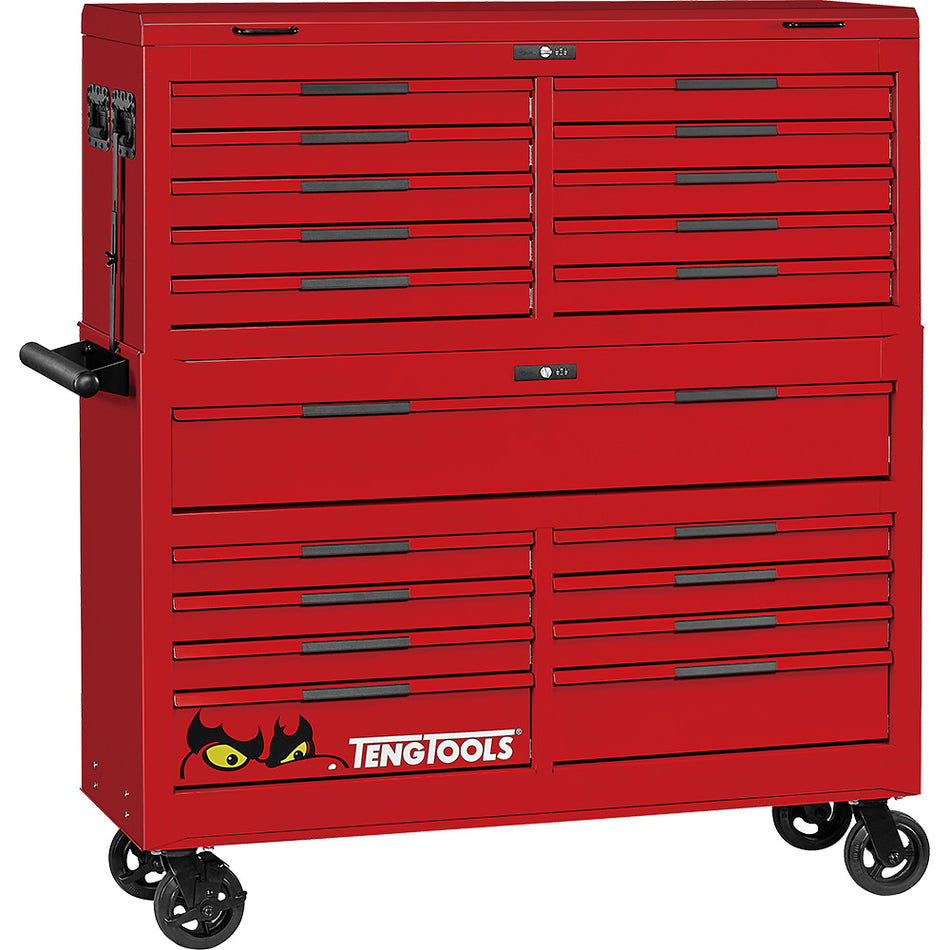 Teng 1295pc Pro35 53in Monster Stack Tool Kit - Red