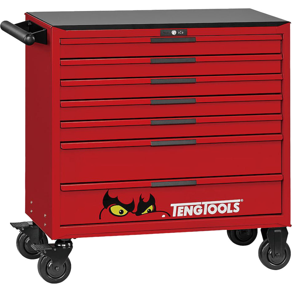 Teng 663pc Pro35 37in Roller Cabinet Tool Kit - Red