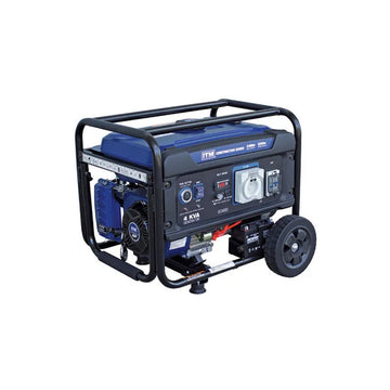 ITM 3400W petrol generator with electric start remote control and wheel kit
