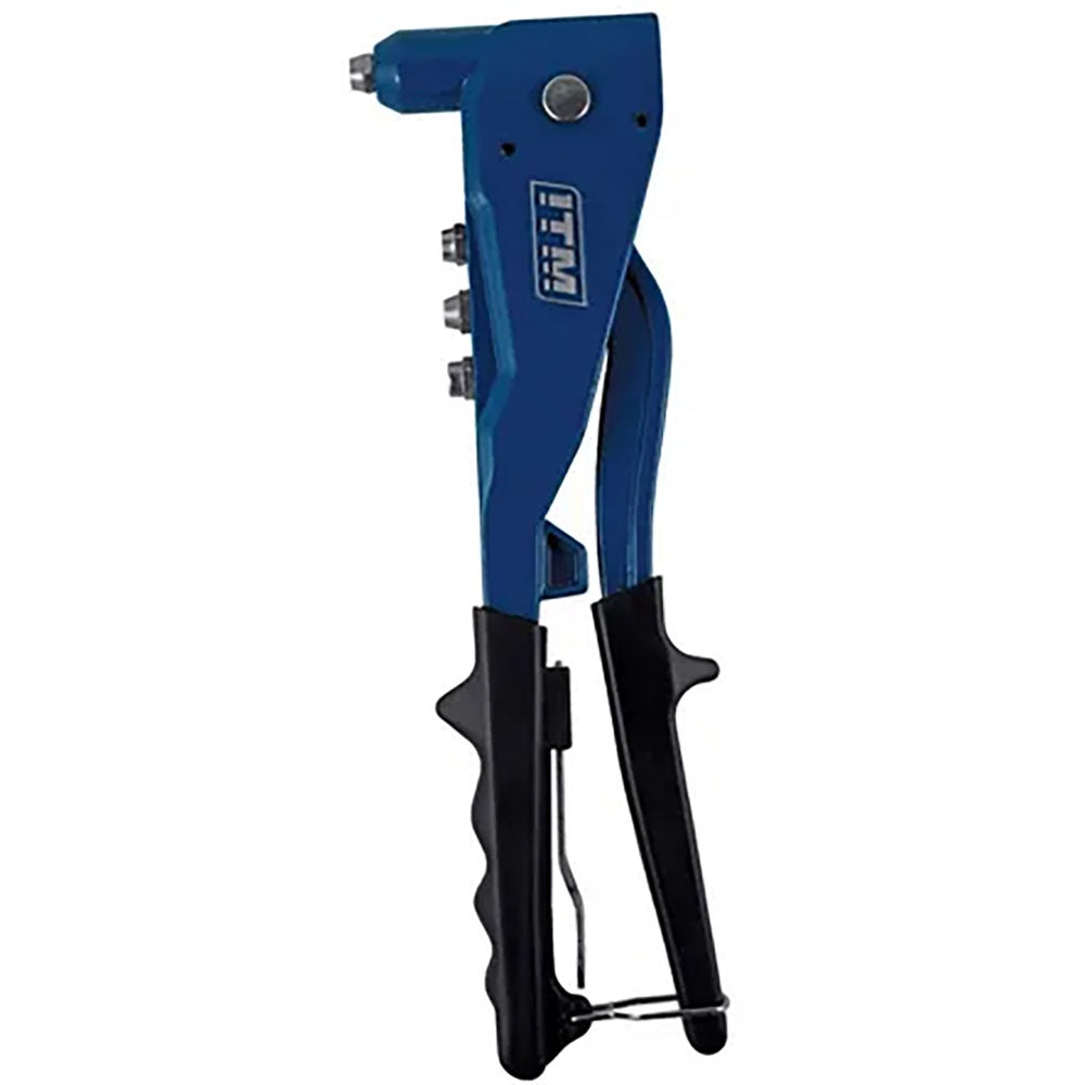 ITM hand riveter with die-cast aluminium body and rubber grip
