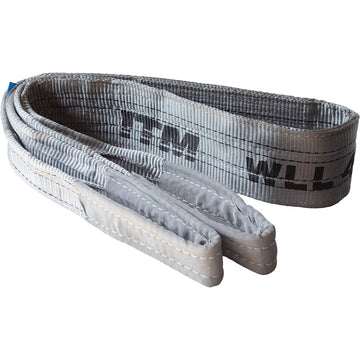 ITM flat web lifting sling 4 tonne 5 metre length with colour-coded capacity stripes