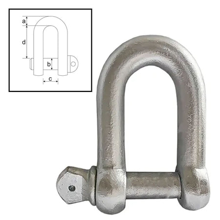 ITM Dee Shackle, Commercial Galvanised, 20mm Body | ISL
