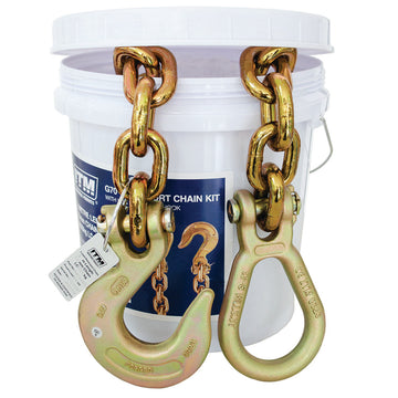 ITM G70 transport chain with lug link and slip hook, 5 metre length