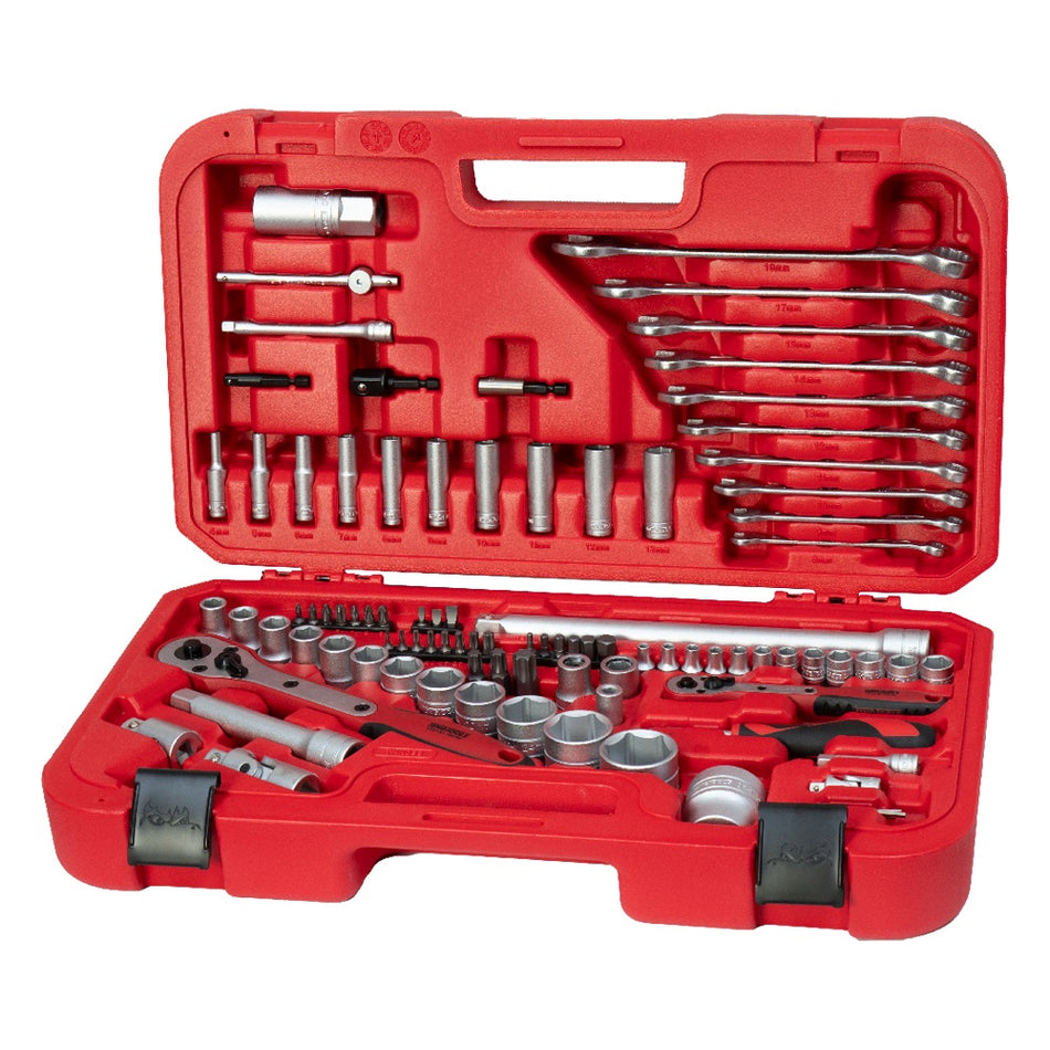 Teng 93-piece socket and accessory set with 1/4 and 1/2 inch drives