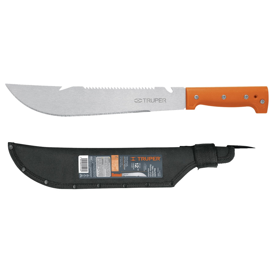 Truper Machette with Rivetted Handle With Fitted Sheath 300mm 15890