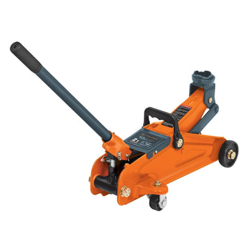 Truper trolley jack with 2 tonne capacity, 130–300 mm lift range