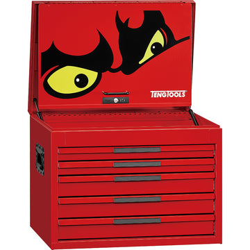 Teng Pro35 26in Deep Tool Chest 5 Drawers Red