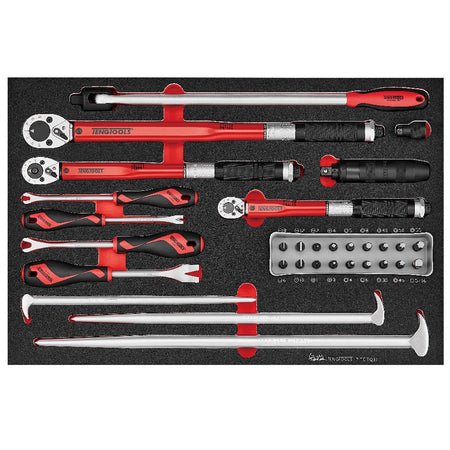 Teng 31-piece general tool set with EVA foam tray organiser
