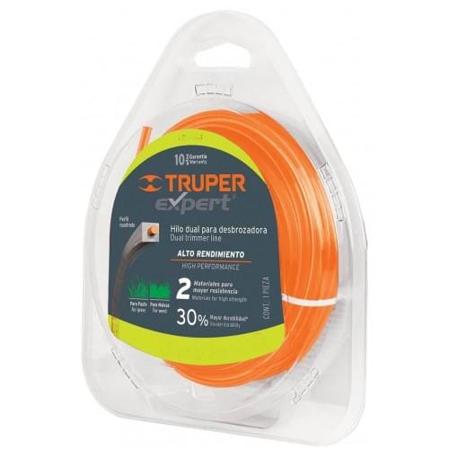 Truper Weed Trimmer Line Heavy Duty - Square Pattern  12m 2.4mm