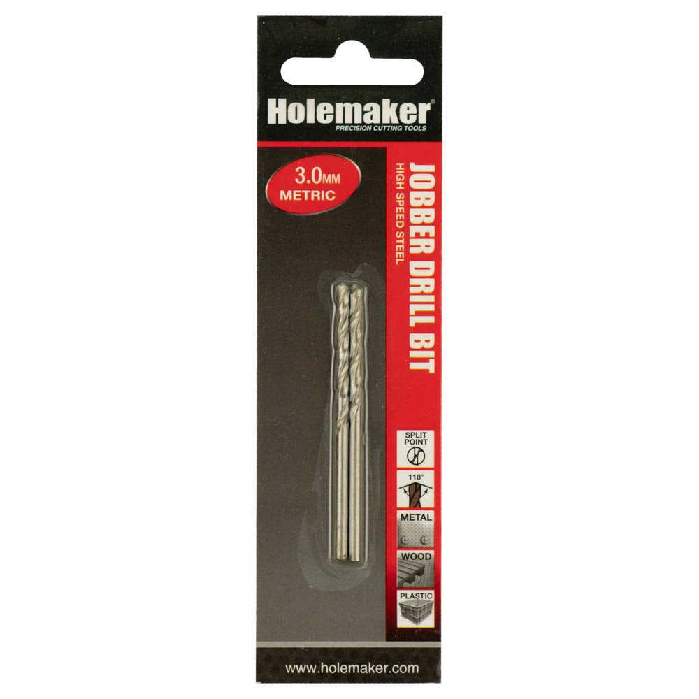 Holemaker Jobber Drill 3.0mm - 2pc (Carded) | ISL