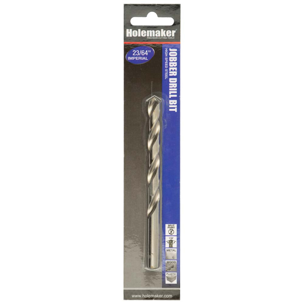 Holemaker Jobber Drill 23/64in - 1pc (Carded) | ISL