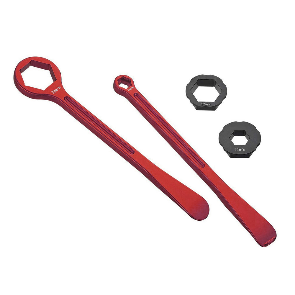 Combo Axle Tire Wrench Lever Set Euro Kit 32mm 27mm 17mm Axles 10mm 13mm Axle Adjust & Rim Lock Nut | Formula