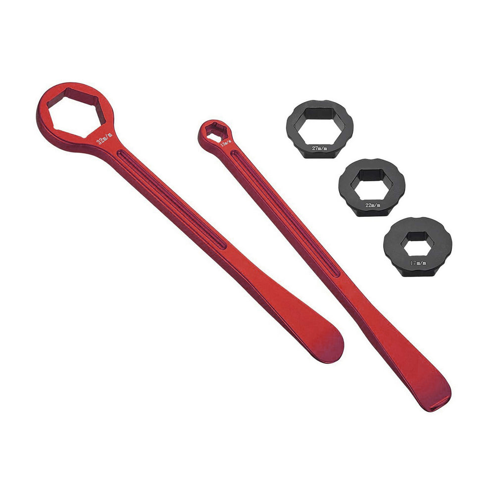 Combo Axle Tire Wrench Lever Set Euro Kit 32mm 27mm 22mm 17mm Axles 10mm,13mm Axle Adjust & Rim Lock | Formula