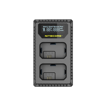 Nitecore Usn1 Dual-Slot Usb Travel Charger For Sony Np-Fw50 Li-Ion Batteries