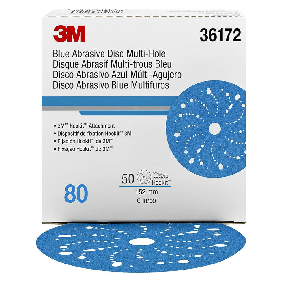 3m 321u 36172 Blue Hookit Disc 150mm 80g