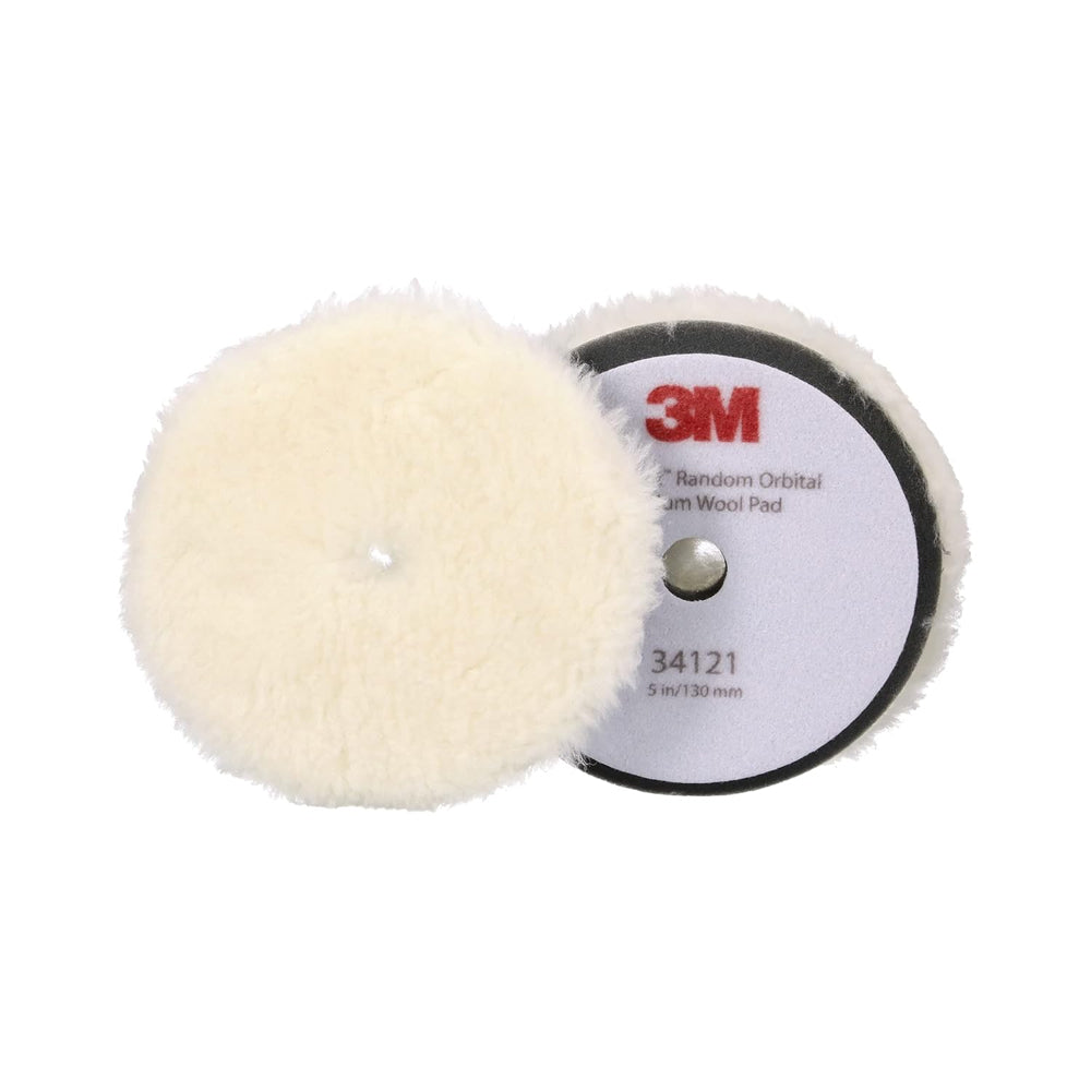 3m 34121 Wool Polishing Pads 130mm White 2pk | Formula