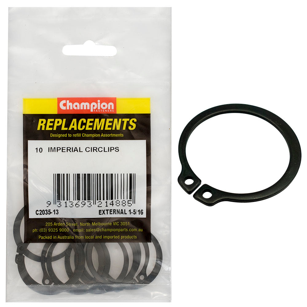 Champion 1-5/16in Imperial External Circlip -10pk | ISL