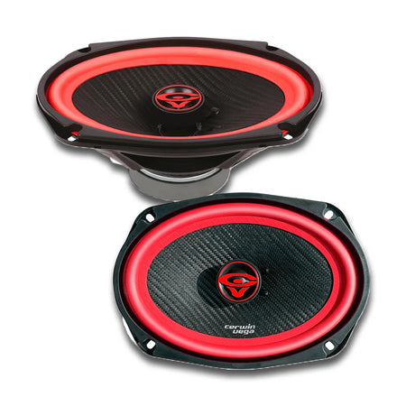 Cerwin Vega V69 6x9 inch coaxial speaker pair front view