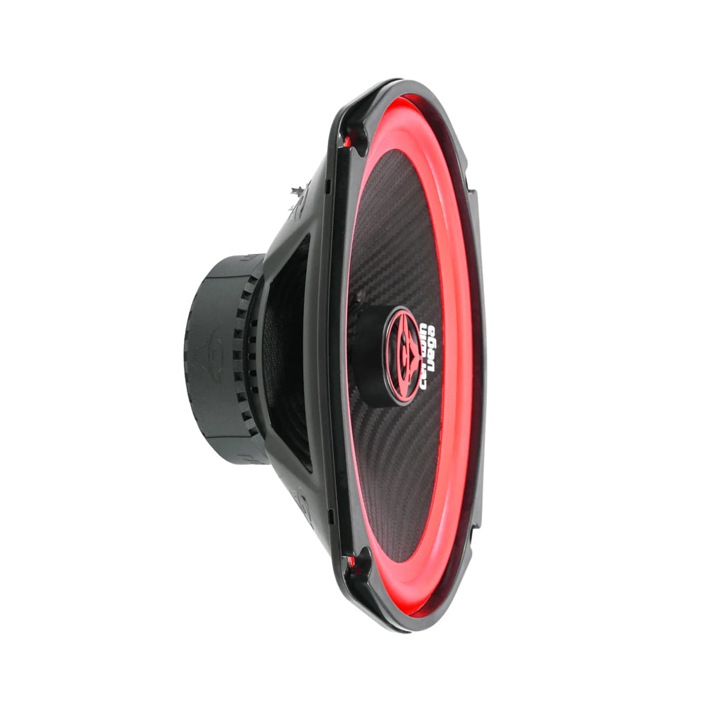 6x9 coaxial speaker with integrated crossover and grille included