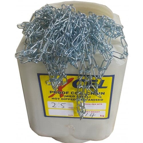 Xcel Knotted Dog Pattern Chain ZP - 100m Pail 2.5mm **Clearance Price**