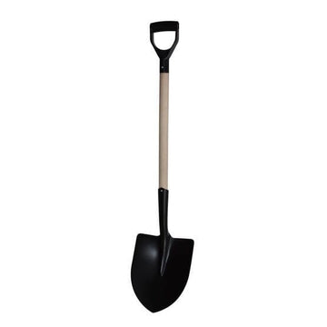 Viking Trade Shovel Round Mouth No.2 with D-handle and plastic grip