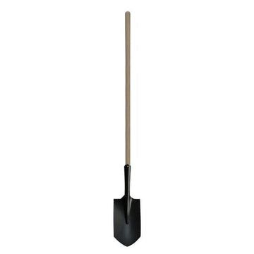 Viking Trade Shovel Trench LH with long hardwood handle and powder-coated carbon steel head