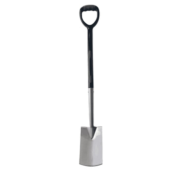 Viking Yard Digging Spade with polished steel blade and ergonomic composite handle