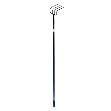 Viking Trade 4-tine drag rake with 2200 mm handle