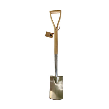 Viking Yard Ash Handled Border Spade with 950 mm length and polished steel blade