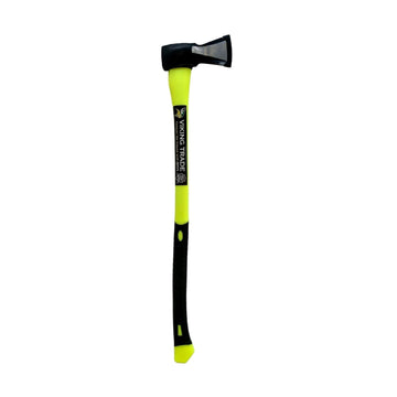 Viking Trade 6lb log splitter axe with yellow fibreglass handle and black finish head